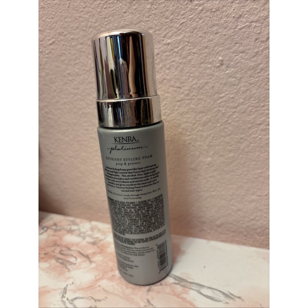 Kenra Platinum Nutrient Styling Foam 7 Oz Discontinued - Picture 2 of 2
